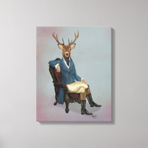 Deer volledig canvas afdruk