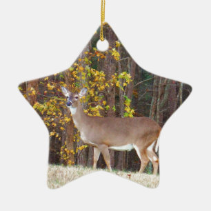 Deer voor de Gele Najaarboom Keramisch Ornament