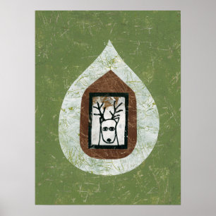 Deer Vous Attend De Laisser Poster Wall Art