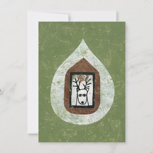 Deer Vous Attend Pour Quitter La Carte De Voeux (Devant)