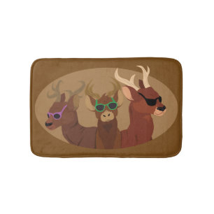 Deer Wearing Sunbril Badmat