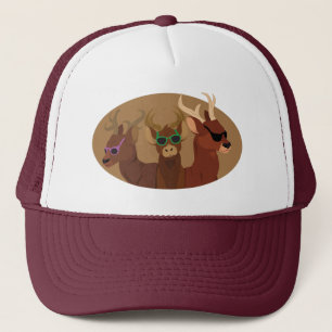 Deer Wearing Sunbril Trucker Pet
