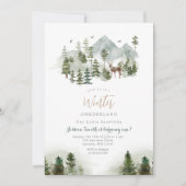 Deer Winter Onederland 1ère invitation anniversair (Devant)