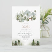 Deer Winter Onederland 1ère invitation anniversair (Debout devant)