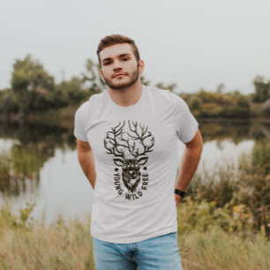 Deer Young Wild Libre Extérieur T-shirt homme