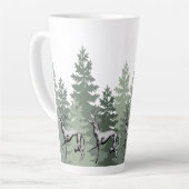 Deer Zoi Forêt Tall Latte Mug (Angle gauche)