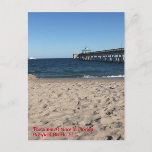 Deerfield Beach, Fl - Post-kaart Briefkaart (Voorkant)