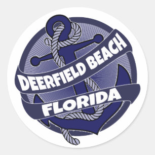 Deerfield Beach Florida autocollants à l'ancre
