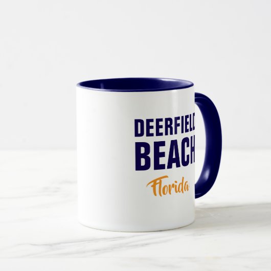 Deerfield Beach Florida Coffee Mug (Devant droit)