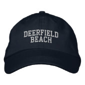 Deerfield Beach Floride Casquette brodé (Devant)