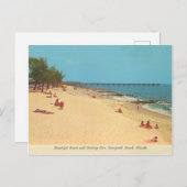 Deerfield Beach, strand van Florida Briefkaart (Voorkant / Achterkant)