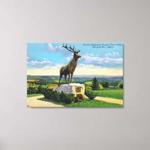 Deerfield River Valley op het Mohawk-spoor Canvas Afdruk
