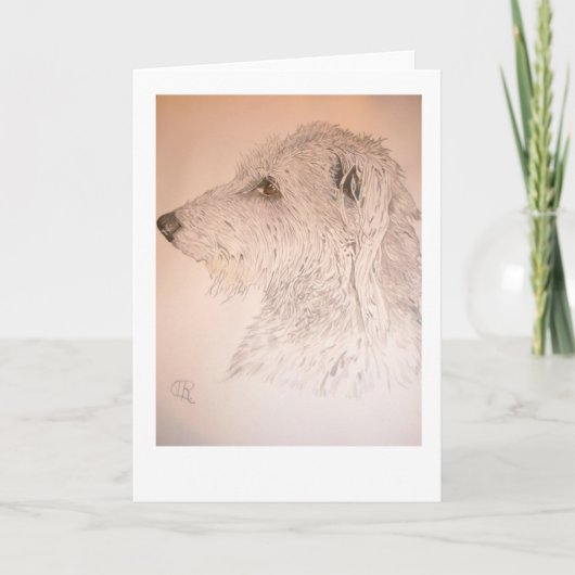 Deerhound Feestdagen Kaart (Voorkant)