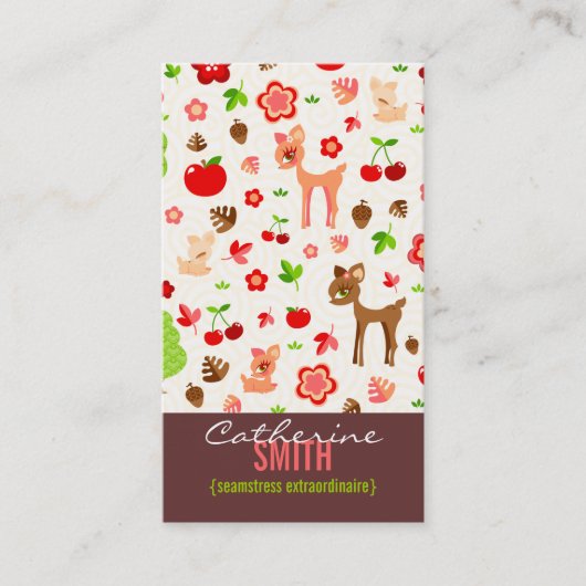 Deerie Forest (verticaal) Visitekaartje (Voorkant)
