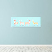 Deers Canvas Afdruk (Insitu (Houten vloer))