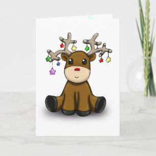 Deers Feestdagen Kaart