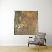 Deers in het herfstbos wandkleed (In Situ (horizontaal))