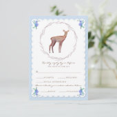 Deers in Love Woodland Winter Wedding RSVP (Debout devant)