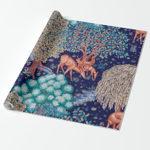 Deers in The Forest, William Morris Cadeaupapier