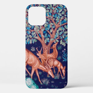 Deers in The Forest, William Morris Hoesje-Mate iP iPhone 12 Hoesje