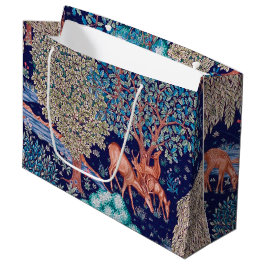 Deers in The Forest, William Morris Large Gift Bag Groot Cadeauzakje