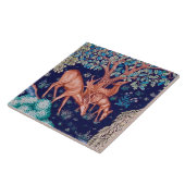 Deers in The Forest, William Morris Tegeltje (Zijkant)