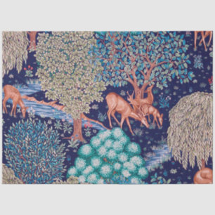 Deers in The Forest, William Morris Tissuepapier