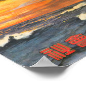 Déesse à cheval Poster japonais Vintage (Coin)