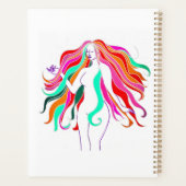 Déesse aux cheveux longs multicolores Thunder_Cove (Dos)