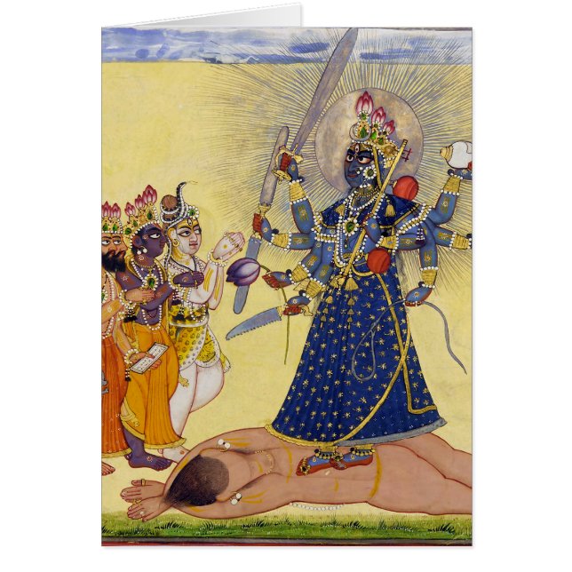 Déesse Bhadrakali adoré par les dieux 1675 (Devant)