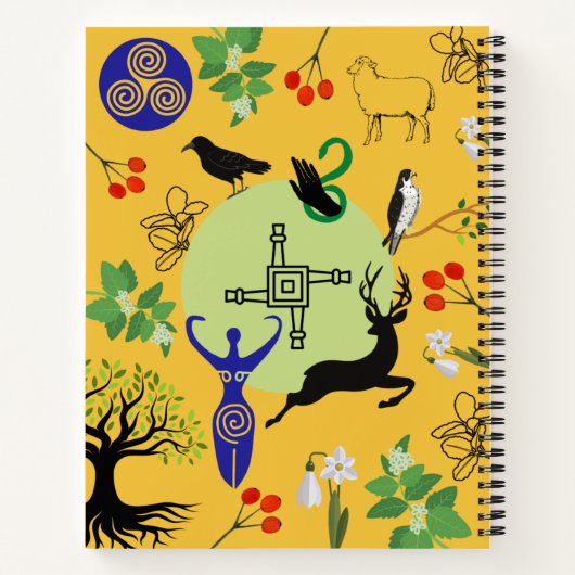 Déesse Brigide - Journal Jaune (Dos)