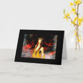 Déesse de carte du feu (Fleur jaune)