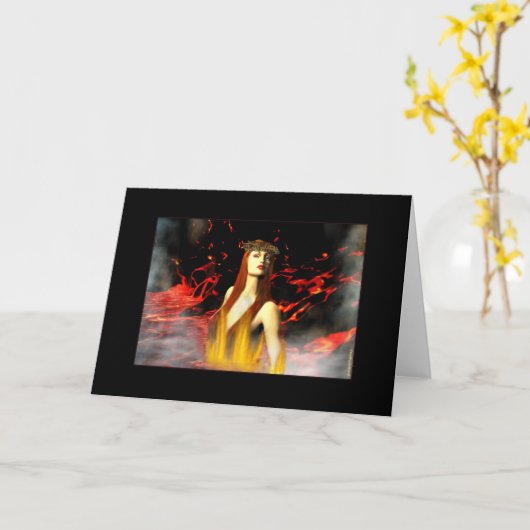 Déesse de carte du feu (Fleur jaune)