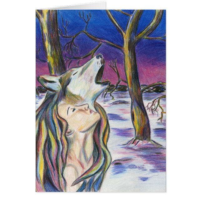 Déesse de la carte de loup (Devant)