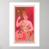 Déesse de la civilisation, Cybele, Poster Imprimer (Devant)