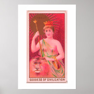 Déesse de la civilisation, Cybele, Poster Imprimer