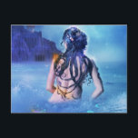 Déesse de la mer et carte postale de nuit<br><div class="desc">Merci d'avoir acheté mes oeuvres,  Pour voir tout mon art s'il vous plaît visitez www,  autumnsgoddess,  com</div>