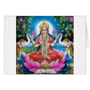 Déesse de Lakshmi de l'amour, de la prospérité,