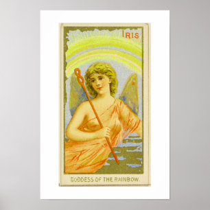 Déesse de l'Arc-en-ciel, Iris, Poster Print