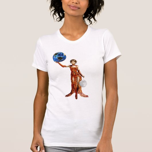 Déesse de l'univers T-shirt (Devant)