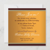 Déesse de Peacock Invitations de fête d'anniversai (Dos)