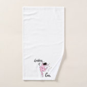 "Déesse des courbes" (Serviette à main)