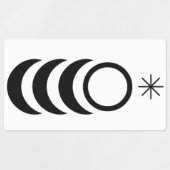 Déesse, Dieu et étiquettes du Temple (Design 1)