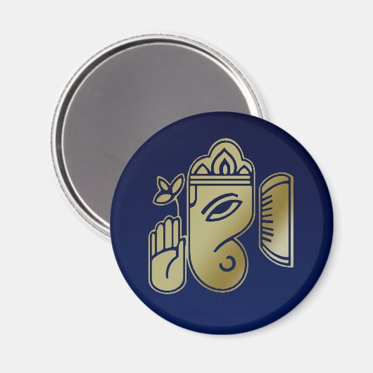 Déesse d'or Ganesha - Magnet (Recto/Verso)