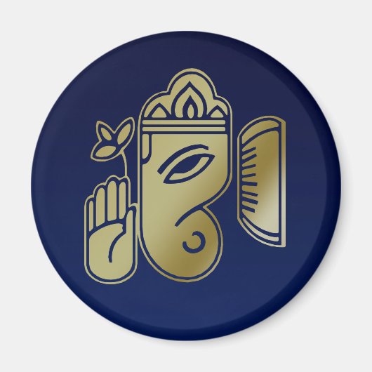 Déesse d'or Ganesha - Magnet (Devant)