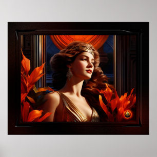 Déesse du Soleil Art Déco Romantique Glamour