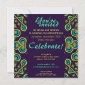 Déesse exotique Invitation fabuleuse 40 fêtes (Dos)