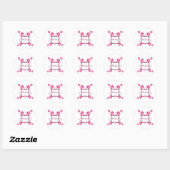 Déesse Stickers Floral, Magenta (Feuille)