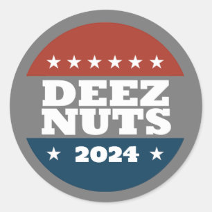 DEEZ NUTS 2024 RONDE STICKER