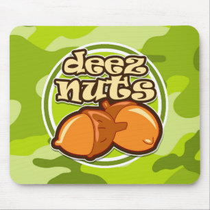 Deez Nuts; felgroene camo, camouflage Muismat